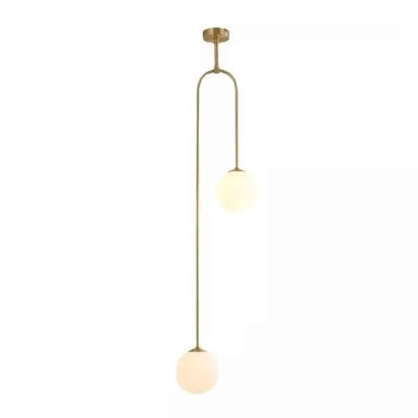 Đèn Thả Decor - Phong Cách Moonlight, Khung Kim Loại Si Vàng Đồng, Treo Đứng Tdc-154