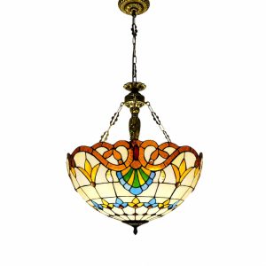 Đèn thả decor – phong cách Tiffany – thủy tinh màu cao cấp TDC-11
