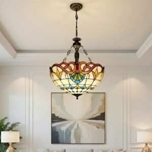 Đèn thả decor – phong cách Tiffany – thủy tinh màu cao cấp TTF-5053
