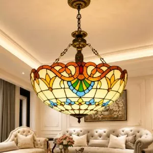 Đèn thả decor – phong cách Tiffany – thủy tinh màu cao cấp TTF-5053