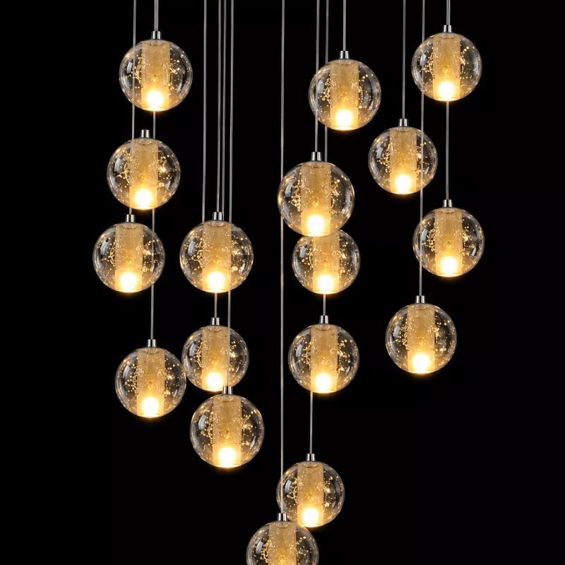 Đèn thả decor quả cầu pha lê giọt nước TDC-02 - Hình ảnh 2