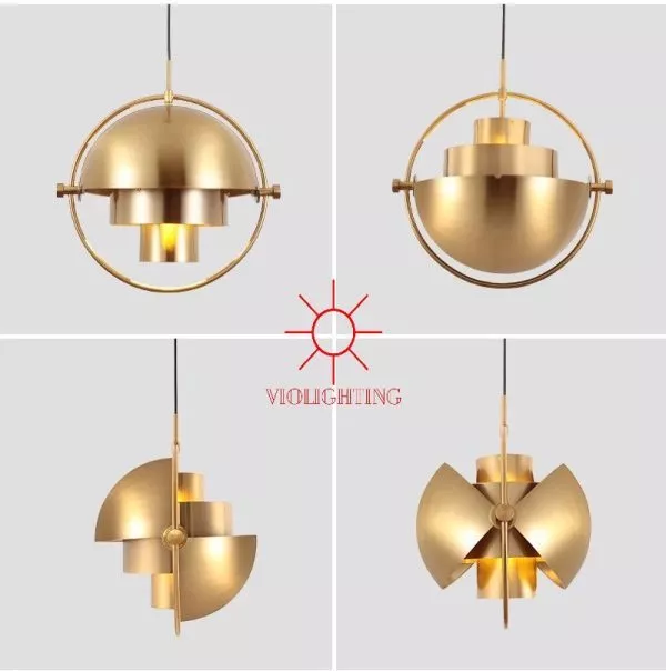 Đèn Thả Decor - Thiết Kế Đầu Robot Xi Vàng Cao Cấp Tdc-1188