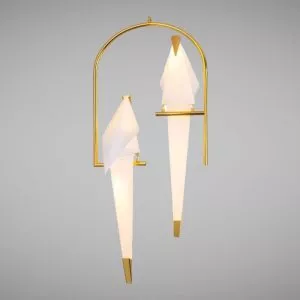Đèn thả decor – thiết kế đôi chim hạc nghệ thuật TDC-1151