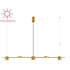 Đèn thả decor – thiết kế hiện đại, thân ngang-màu vàng đồng 5 bóng TDC-178V
