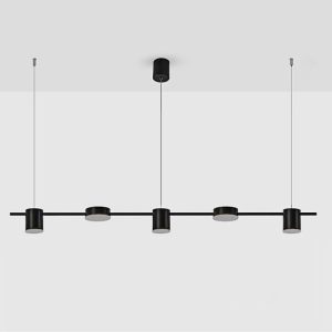 Đèn thả decor – thiết kế kiểu ngang-màu đen 5 bóng LED TDC-178D