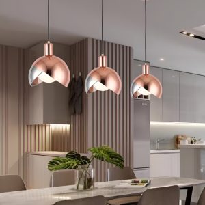 Đèn thả decor – thiết kế kim loại phối thủy tinh hiện đại TDC-1189
