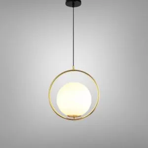 Đèn thả decor – thiết kế moonlight, khung kim loại si vàng đồng cao cấp TDC-85