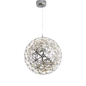Đèn thả decor – thiết kế quả cầu tuyết màu Inox TDC-95