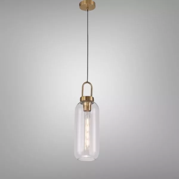 Đèn Thả Decor - Thủy Tinh Màu Trong, Thiết Kế Hình Trụ Tdc-703B