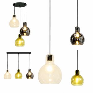 Đèn thả decor – thủy tinh thiết kế hình hồ lô TDC-50
