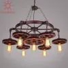 Đèn thả gỗ phong cách cơ khí kiểu bánh răng TDC-112