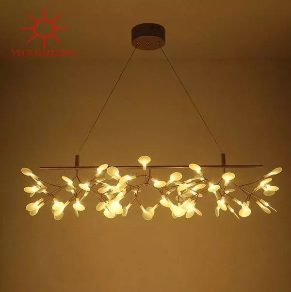 Đèn Thả Hera Lá Nhựa Kiểu Ngang Cao Cấp Tdc-190