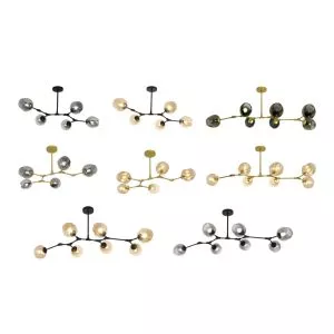 Đèn thả kiểu ngang, thiết kế chao thủy tinh nghệ thuật DT-71