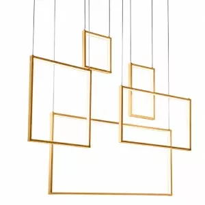 Đèn thả Led ô vuông hiện đại DT-50