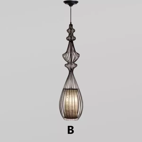 Đèn Thả Lồng Sắt Nghệ Thuật Hình Lục Bình  Tdc-44