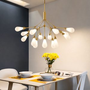 Đèn thả nghệ thuật Hera dáng lá thủy tinh cao cấp TDC-244