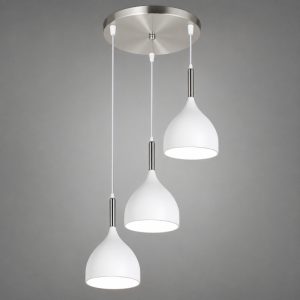 Đèn thả nhà bếp – bàn ăn, mâm tròn, thả chụp sắt TDC-30