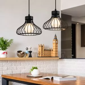 Đèn thả nhà bếp – bàn ăn, thả chụp sắt TDC-21