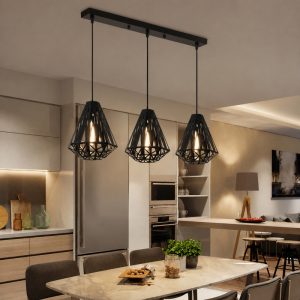Đèn thả nhà bếp – bàn ăn thả chụp sắt TDC-28