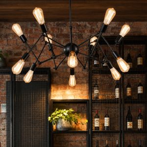Đèn thả nhện 12 tay đứng TDC-119