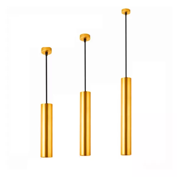 Đèn Thả Ống Sắt Màu Vàng Tdc-58V