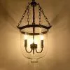 Đèn thả phong cách cổ điển, chao thủy tinh nghệ thuật TDC-709