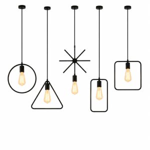 Đèn thả sắt hình học giá rẻ TDC-03