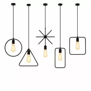 Đèn thả sắt hình học giá rẻ TDC-03