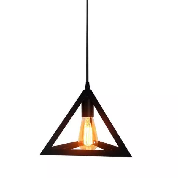 Đèn Thả Sắt Hình Khối Tam Giác Tdc-01