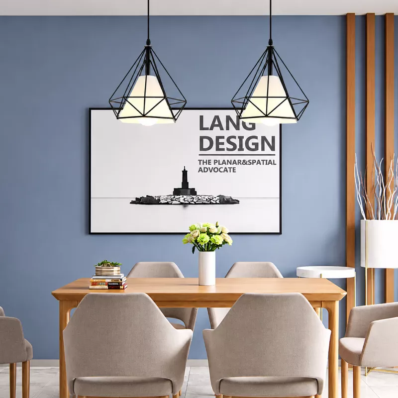 Đèn thả sắt hình kim cương TDC-05 - Hình ảnh 3