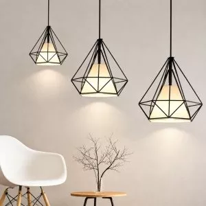 Đèn thả sắt hình kim cương TDC-05