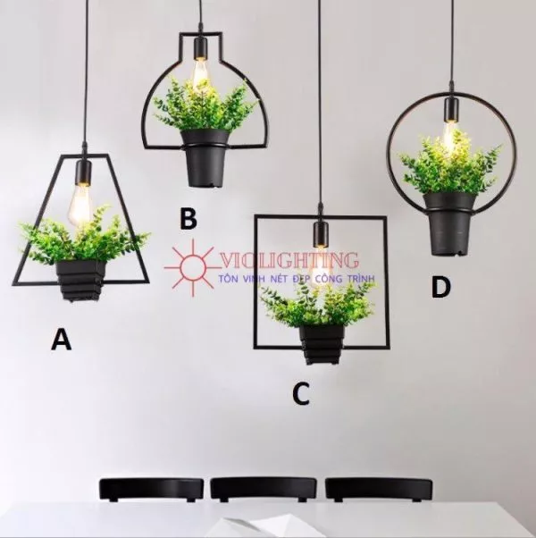Đèn Thả Sắt, Trồng Cây Giá Rẻ Tdc-23