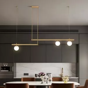 Đèn thả thanh ngang-3 bóng, phong cách Bắc Âu DT-75