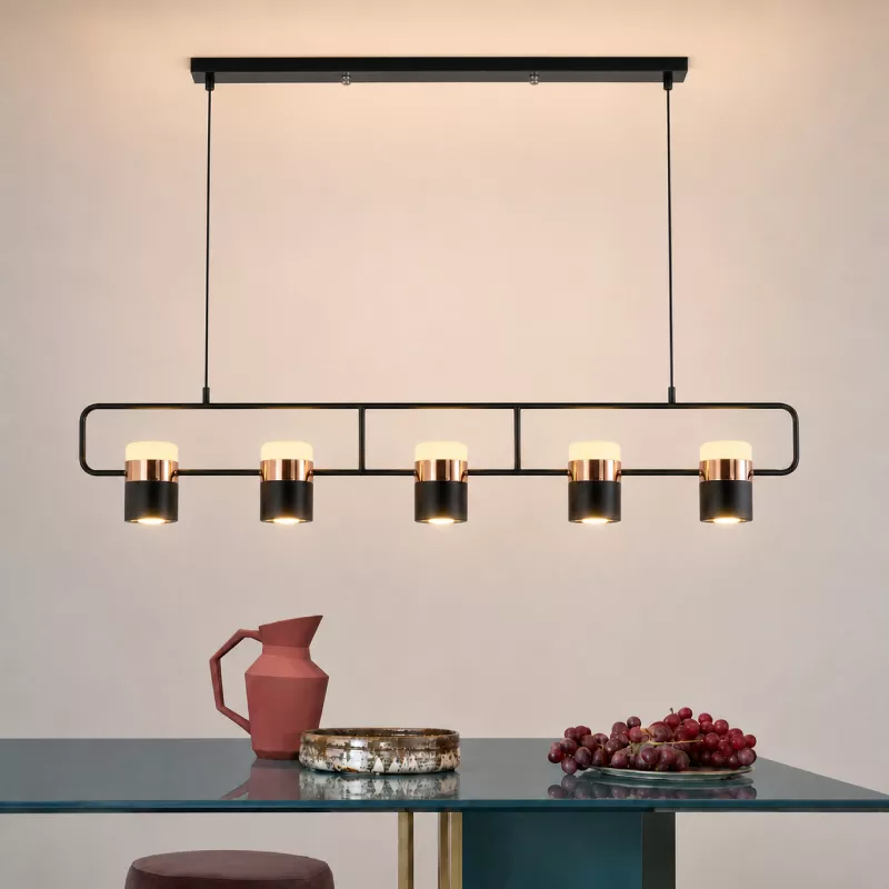 Đèn thả thiết kế kiểu ngang, led 3 chế độ hiện đại DT-37 - Hình ảnh 4
