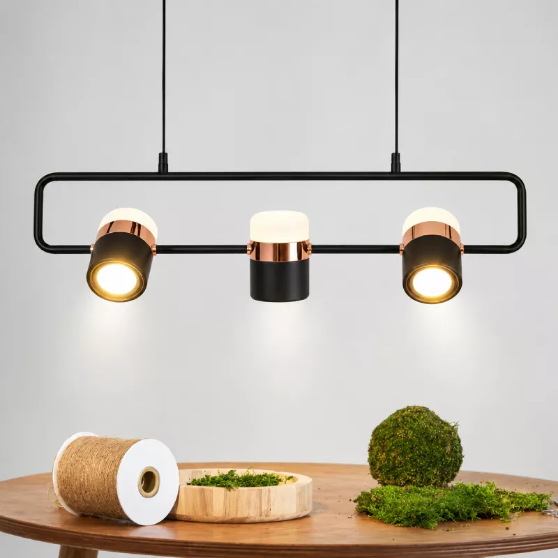 Đèn thả thiết kế kiểu ngang, led 3 chế độ hiện đại DT-37 - Hình ảnh 5