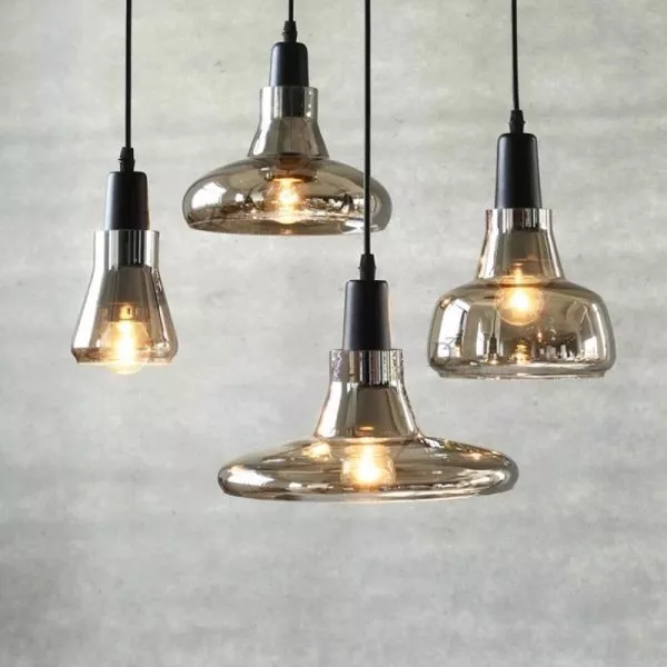 Đèn Thả Thủy Tinh Màu Khói Tdc-24