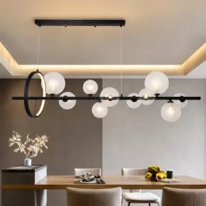 Đèn thả thủy tinh ngang hiện đại – phong cách Bắc Âu DT-57