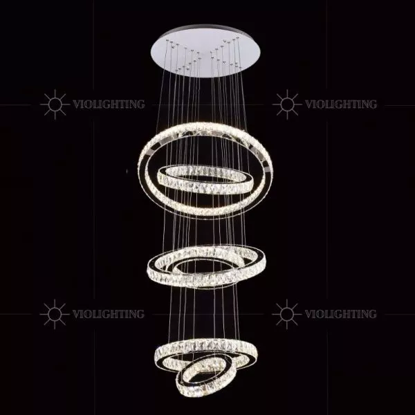 Đèn Trang Trí Thông Tầng-Sảnh Cao Cấp, Vòng Phale Đan Chéo Nghệ Thuật Dc-116