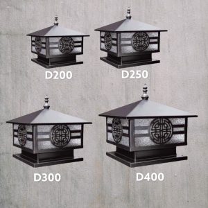 Đèn trụ cổng – hàng rào giá rẻ, thiết kế cổ điển DTC-18