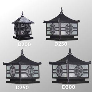 Đèn trụ cổng - hàng rào giá rẻ, thiết kế cổ điển DTC-59