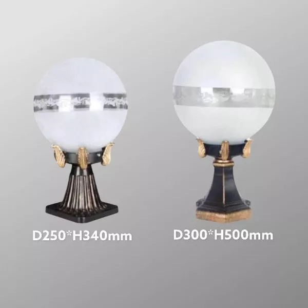 Đèn Trụ Cổng - Hàng Rào Giá Rẻ, Thiết Kế Quả Cầu Dtc-54