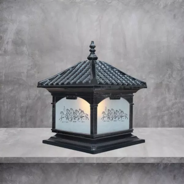 Đèn Trụ Cổng - Hàng Rào Nhôm Đúc Cao Cấp, Thiết Kế Cổ Điển Dtc-67Đ