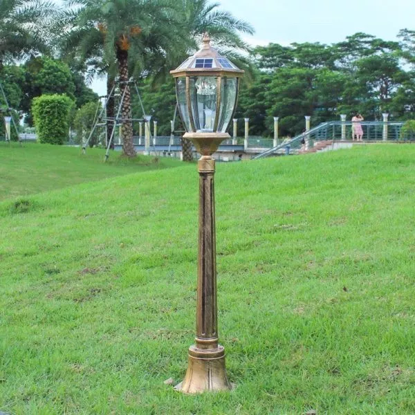Đèn Trụ Đứng Sân Vườn, Hành Lang Năng Lượng Mặt Trời, Thiết Kế Cổ Điển Dt-17