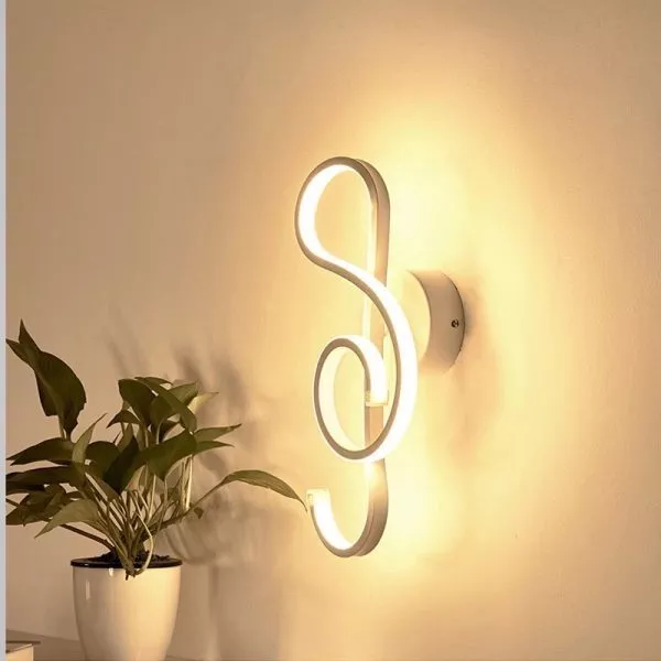 Đèn Tường Hiện Đại Trong Nhà, Thiết Kế Hình Khóa Sol Gt263
