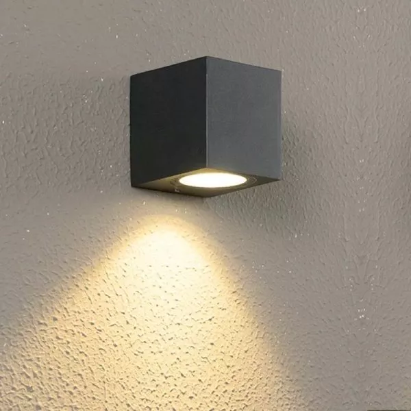 Đèn Tường Led Hiện Đại Ngoài Trời, Hắt 1 Đầu, Thiết Kế Khối Chữ Nhật Vnt-329