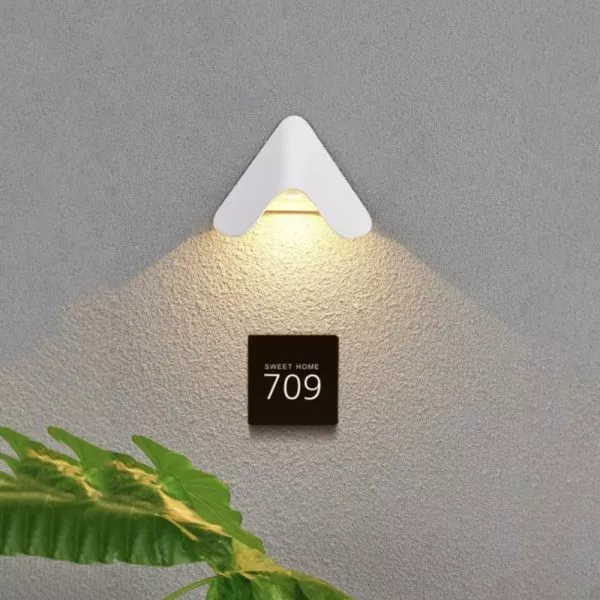 Đèn Tường Led Hiện Đại Ngoài Trời, Hắt 1 Đầu, Thiết Kế Nghệ Thuật Vnt-318