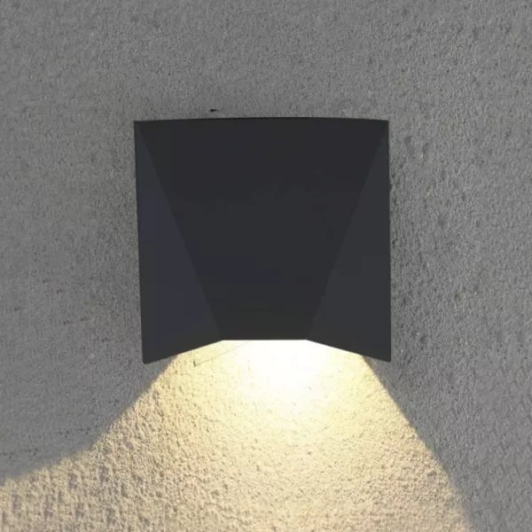 Đèn Tường Led Hiện Đại Ngoài Trời, Hắt 1 Đầu, Thiết Kế Nghệ Thuật Vnt-319