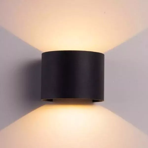 Đèn Tường Led Hiện Đại Ngoài Trời, Hắt 2 Đầu, Thiết Kế Nghệ Thuật Vnt-321