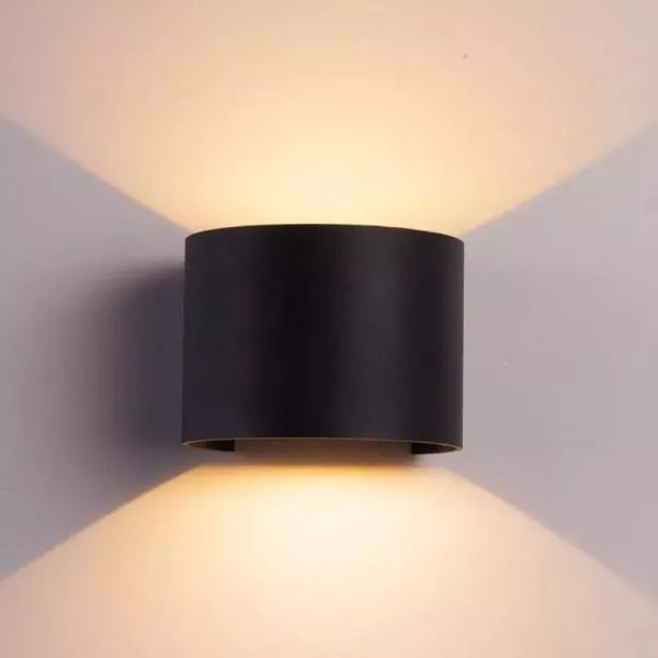 Đèn Tường Led Hiện Đại Ngoài Trời, Hắt 2 Đầu, Thiết Kế Nghệ Thuật Vnt-321