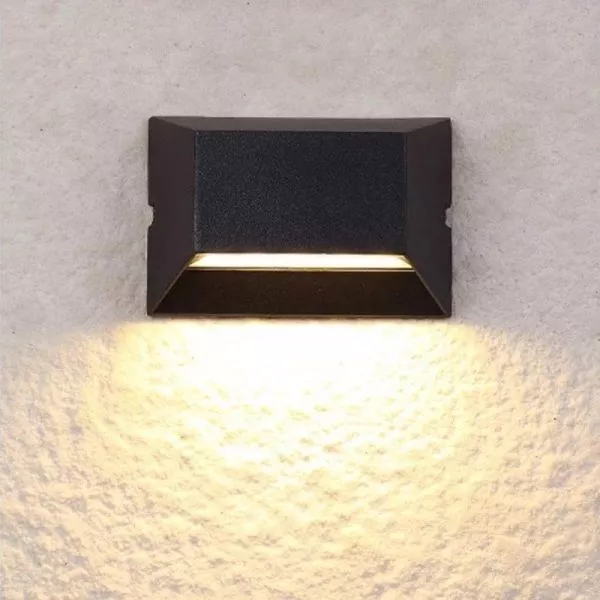 Đèn Tường Led Hiện Đại Ngoài Trời, Hắt 2 Đầu, Thiết Kế Nghệ Thuật Vnt-351